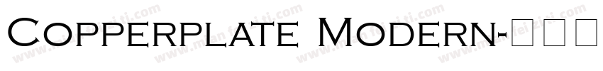 Copperplate Modern字体转换